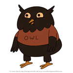 How to Draw The Owl from Adventure Time