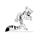 How to Draw Karl from All Hail King Julien