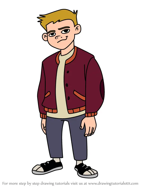 Learn How To Draw Brad Morton From American Dragon Jake Long American Dragon Jake Long Step 8981
