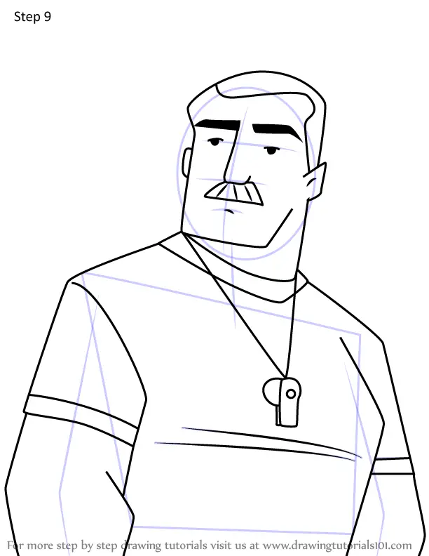 Learn How to Draw Coach Sackerson from American Dragon Jake Long ...