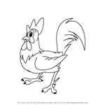 How to Draw Chicken Boo from Animaniacs