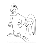 How to Draw Foghorn Leghorn from Animaniacs