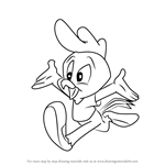 How to Draw Fowlmouth from Animaniacs