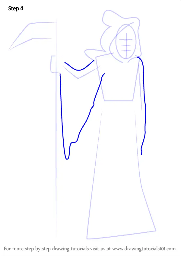 Step by Step How to Draw The Grim Reaper from Animaniacs