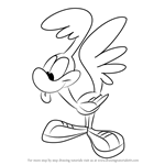 How to Draw Little Beeper from Animaniacs