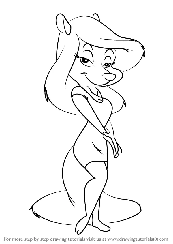 Learn How to Draw Minerva Mink from Animaniacs (Animaniacs) Step by ...