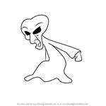 How to Draw Space-Probed alien from Animaniacs