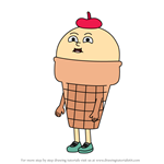 How to Draw Ice Cream from Apple & Onion