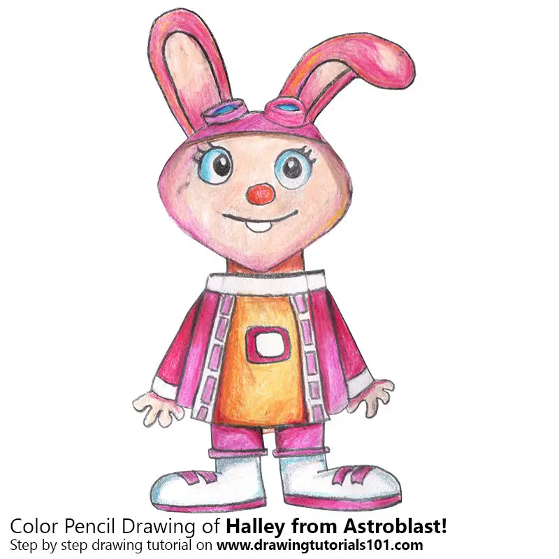 Halley from Astroblast! Color Pencil Drawing