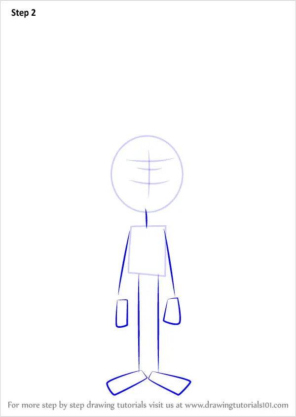 Learn How to Draw Joey Felt from Atomic Puppet (Atomic Puppet) Step by