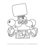 How to Draw Robo-Ron from Atomic Puppet