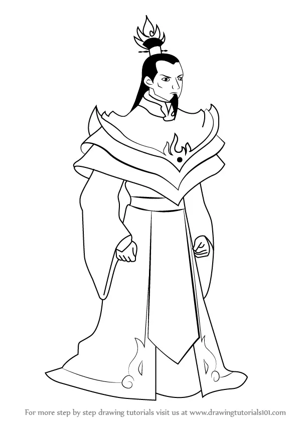 Learn How to Draw Fire Lord Ozai from Avatar The Last Airbender (Avatar ...