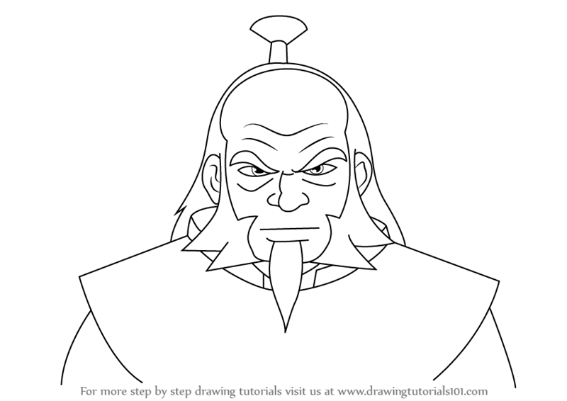 Learn How to Draw Iroh from Avatar The Last Airbender (Avatar: The Last ...