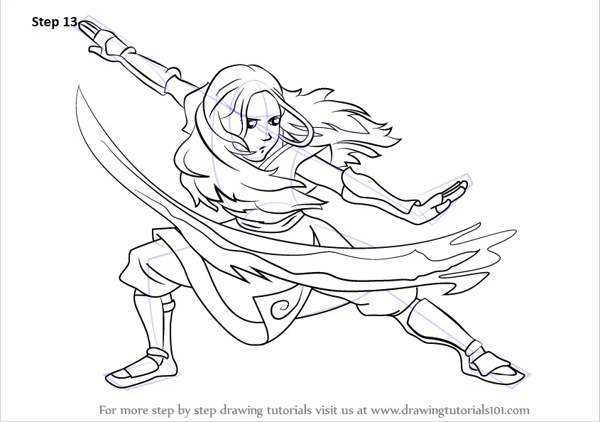 Learn How To Draw Katara From Avatar The Last Airbender Avatar The 4905