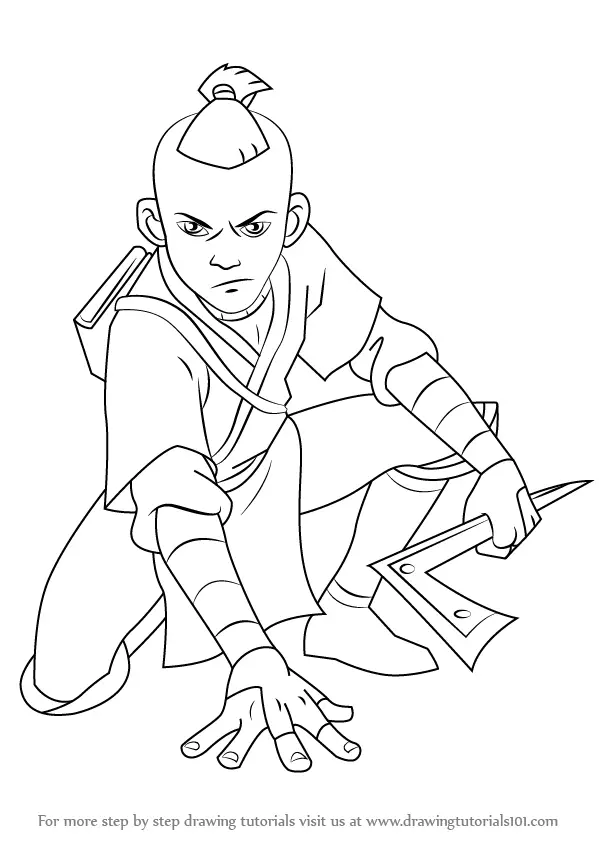 14. How to Draw Sokka from Avatar The Last Airbender. 