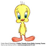 how to draw baby looney tunes