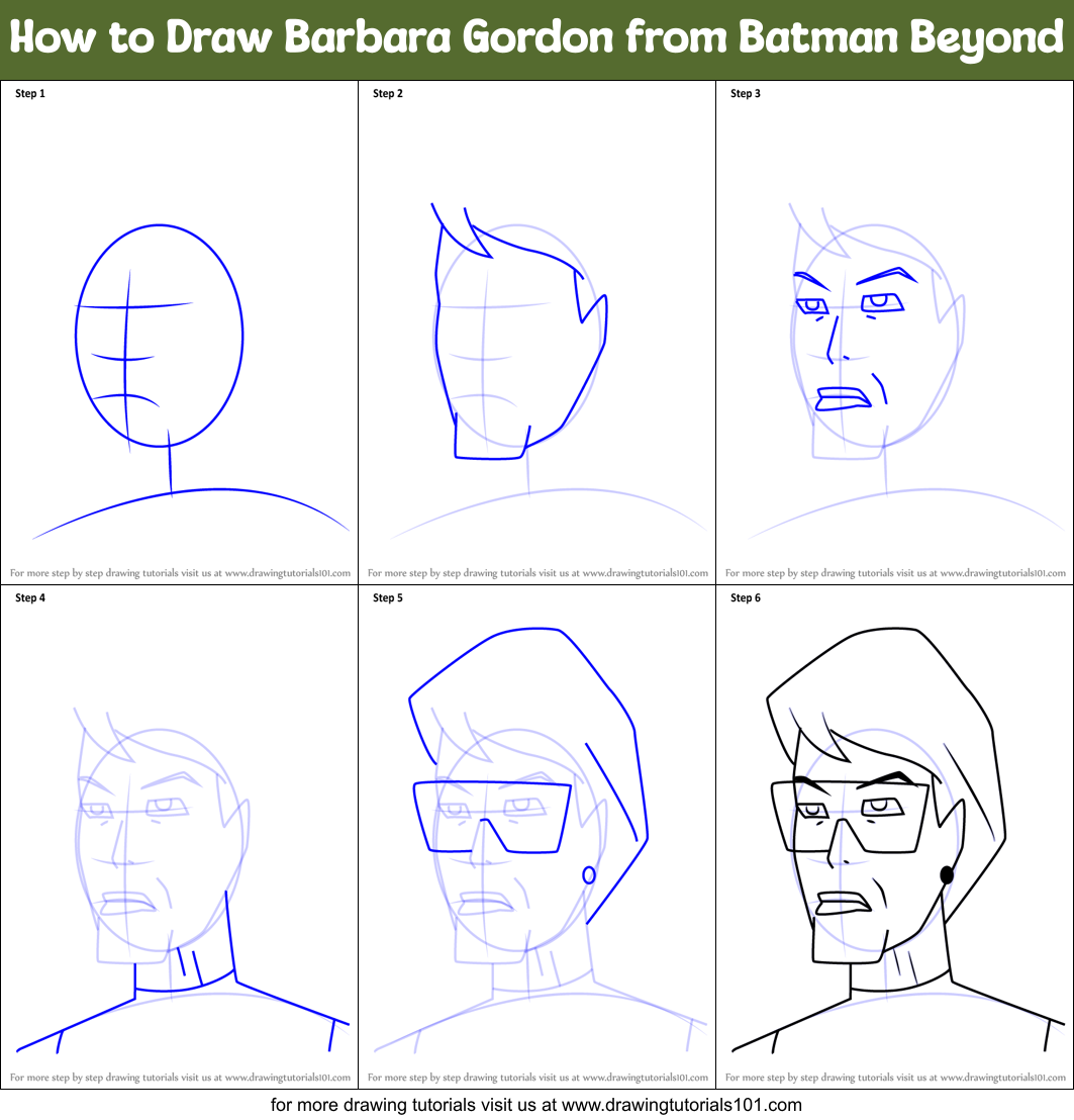how to draw batman beyond step by step