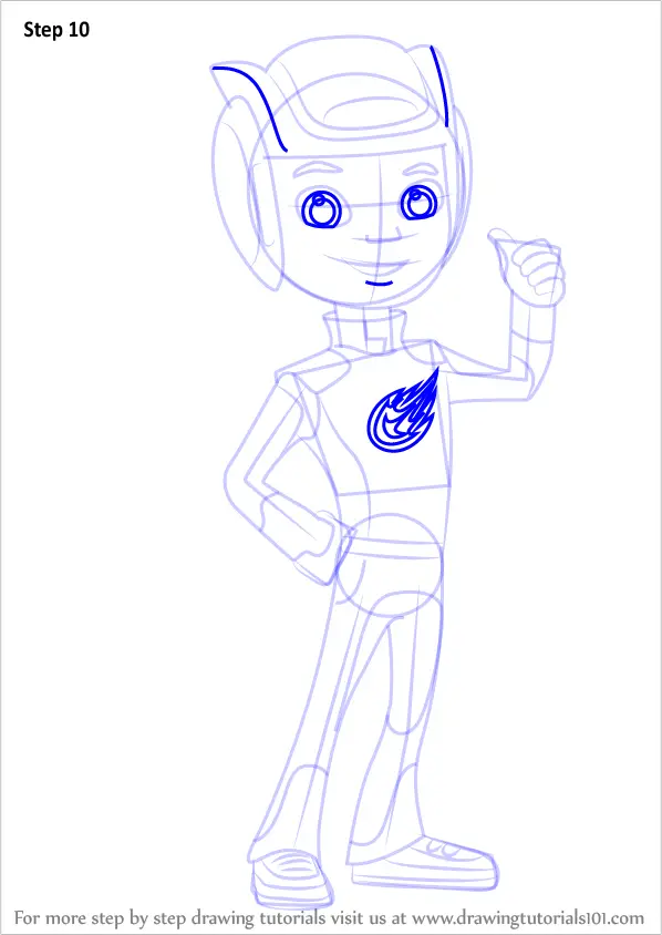 Learn How to Draw AJ from Blaze and the Monster Machines (Blaze and the