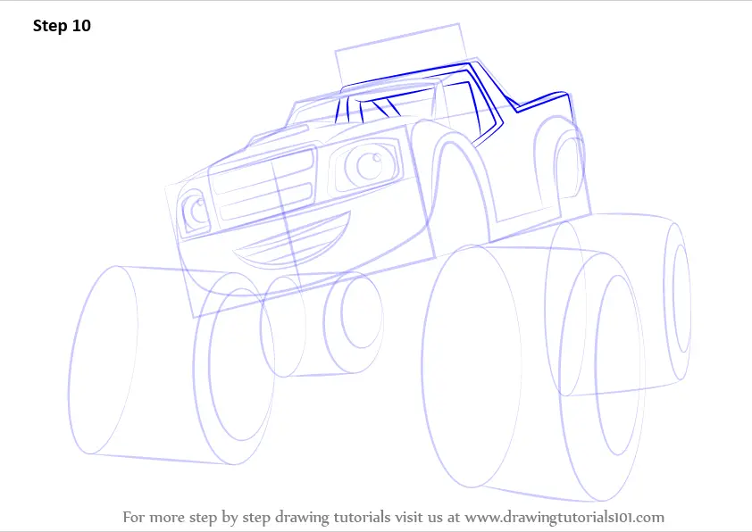 Learn How to Draw Blaze from Blaze and the Monster Machines (Blaze and