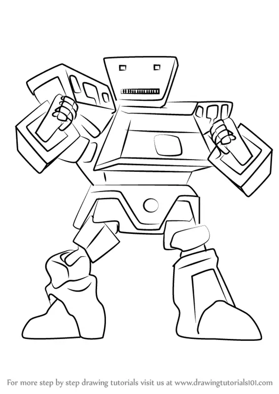 Learn How to Draw SampahBot from BoBoiBoy (BoBoiBoy) Step by Step ...