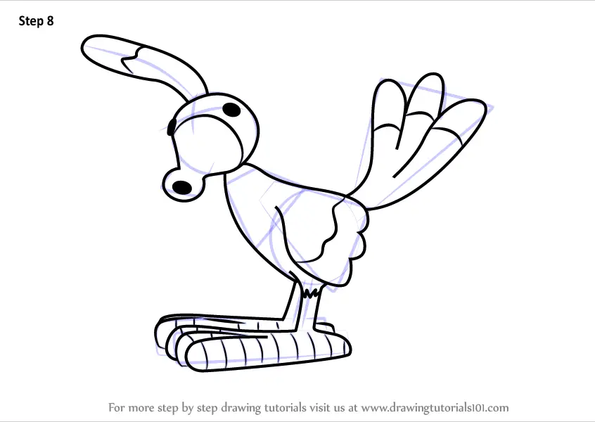 Step by Step How to Draw Bird from Bob the Builder ...