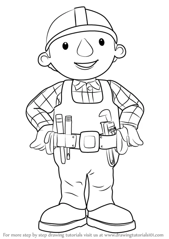 Learn How to Draw Bob from Bob the Builder (Bob the Builder) Step by