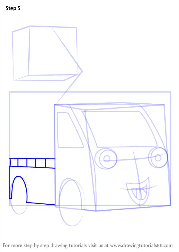 Step by Step How to Draw Flex from Bob the Builder