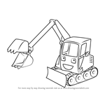 How to Draw Grabber from Bob the Builder