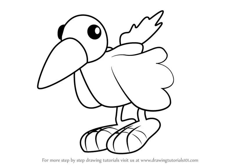 Step by Step How to Draw Squawk from Bob the Builder ...