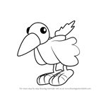 How to Draw Squawk from Bob the Builder