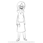 How to Draw Linda Belcher from Bob's Burgers