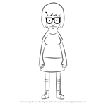 How to Draw Tina Belcher from Bob's Burgers