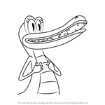 How to Draw Mama Crocodile from Brandy & Mr. Whiskers