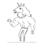 How to Draw Stripper Unicorns from Bravest Warriors