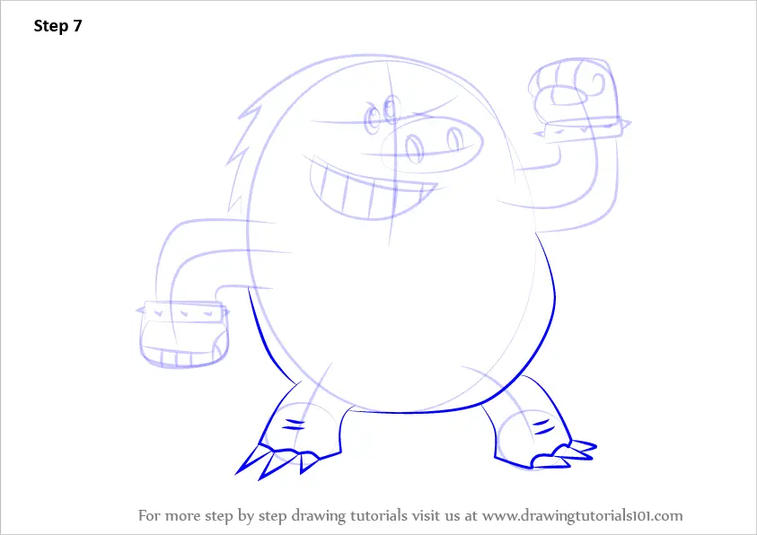 Learn How to Draw Lava Mole from Breadwinners (Breadwinners) Step by ...