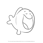 How to Draw Big Blue Fish from Bubble Guppies