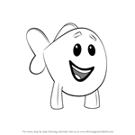 How to Draw Little Fish from Bubble Guppies