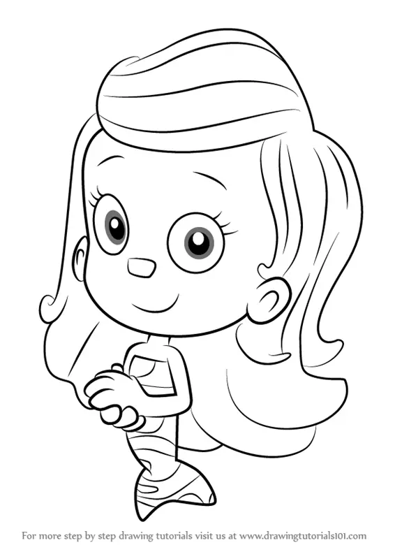 Learn How to Draw Molly from Bubble Guppies (Bubble Guppies) Step by ...