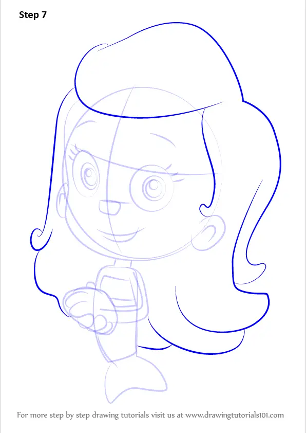 Learn How to Draw Molly from Bubble Guppies (Bubble Guppies) Step by