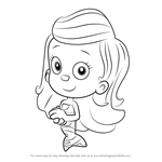 How to Draw Molly from Bubble Guppies