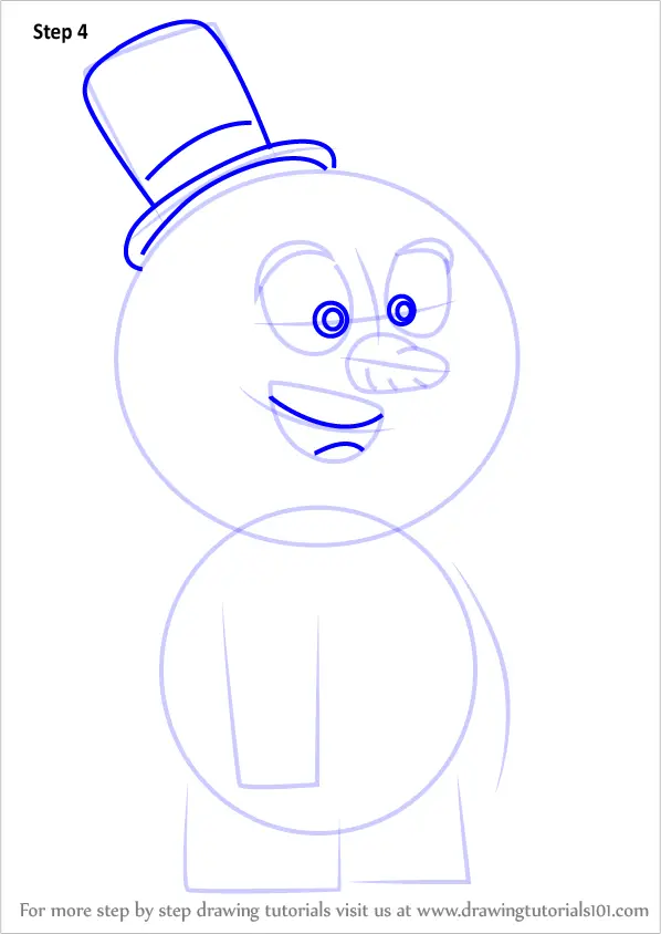 Step by Step How to Draw The Abominable Snowman from Bubble Guppies