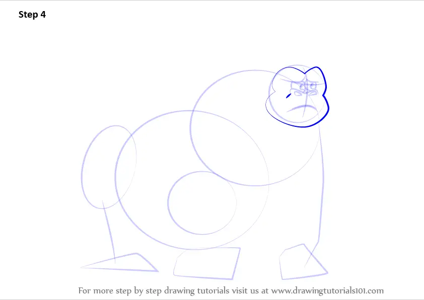 gorilla drawing tutorial