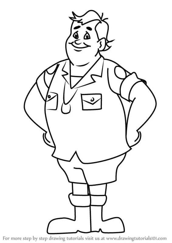 Learn How to Draw John Candy from Camp Candy (Camp Candy) Step by Step ...