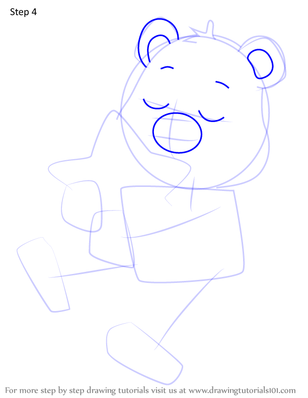 Learn How To Draw Sweet Dreams Bear From Care Bears Care Bears Step By Step Drawing Tutorials