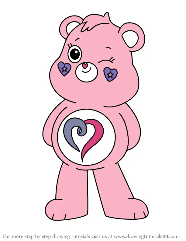Learn How to Draw Togetherness Bear from Care Bears (Care Bears) Step