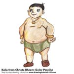 How to Draw Kalia from Chhota Bheem