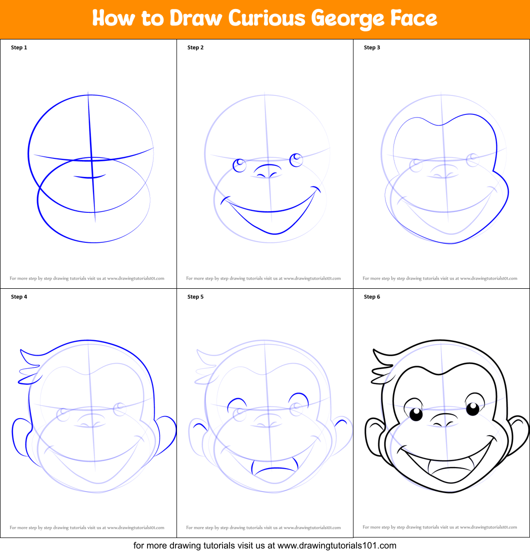 how-to-draw-curious-george-face-printable-step-by-step-drawing-sheet