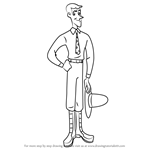 How to Draw The Man with the Yellow Hat from Curious George