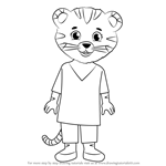 How to Draw Mom Tiger from Daniel Tiger's Neighborhood