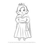 How to Draw Queen Saturday from Daniel Tiger's Neighborhood